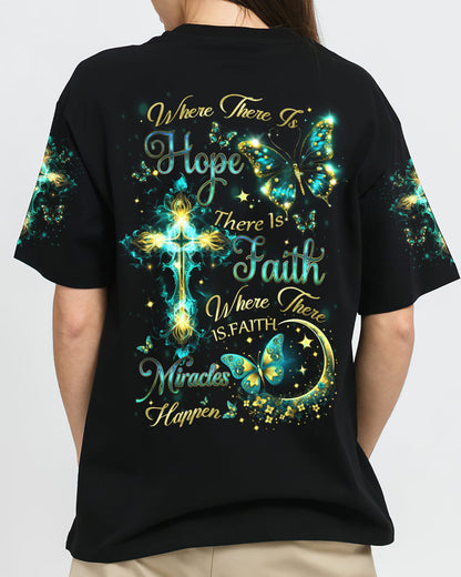 Where There Is Hope There Is Faith Women's All Over Print Shirt - Yhdu1207233, easychoo.com