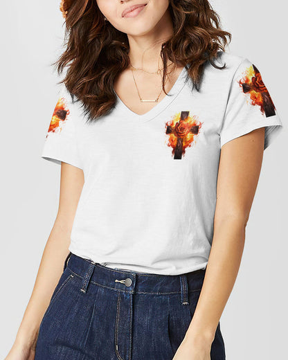 I Am The Storm Rose Cross Women's All Over Print Shirt - Tlnz1907234, easychoo.com