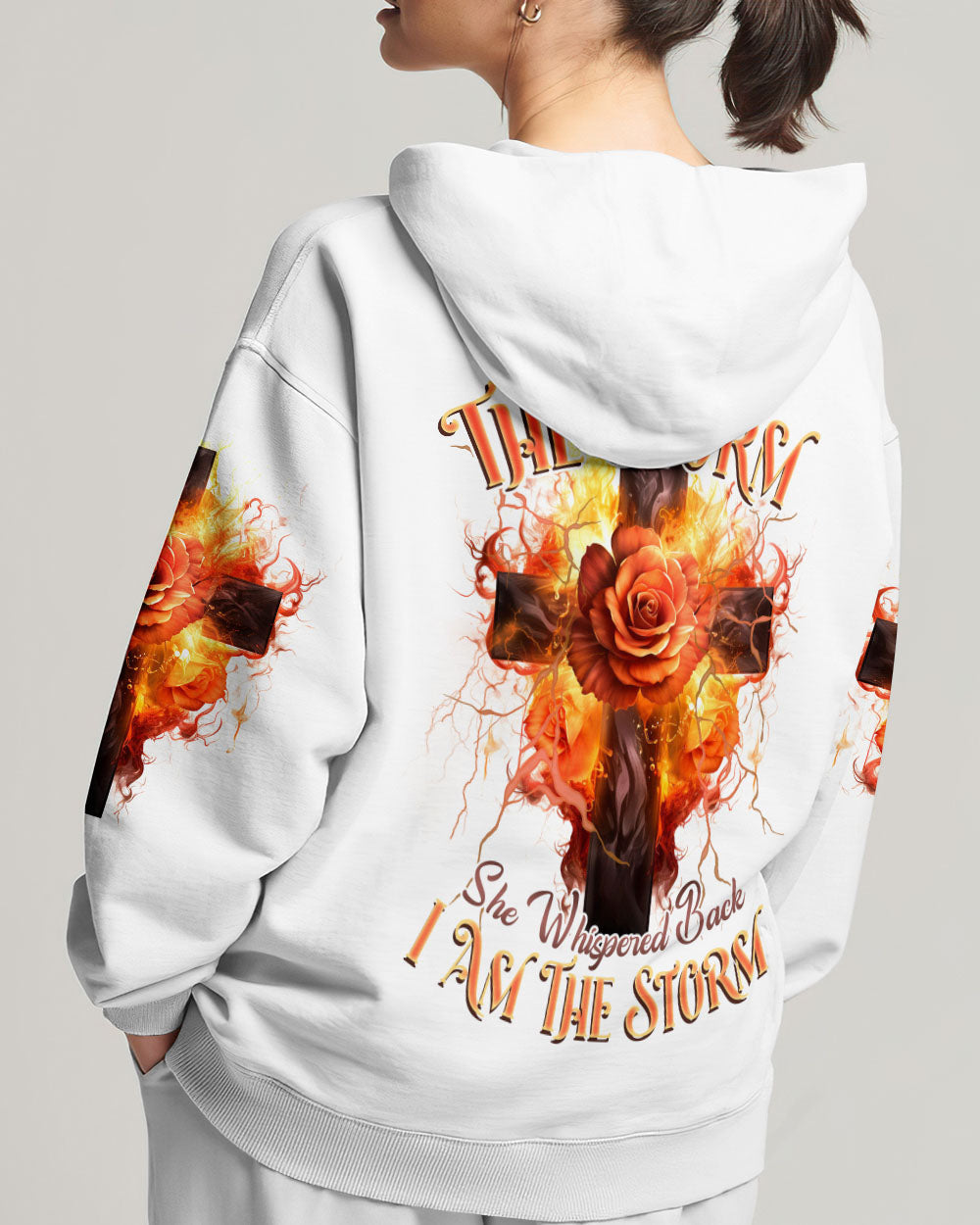 I Am The Storm Rose Cross Women's All Over Print Shirt - Tlnz1907234, easychoo.com