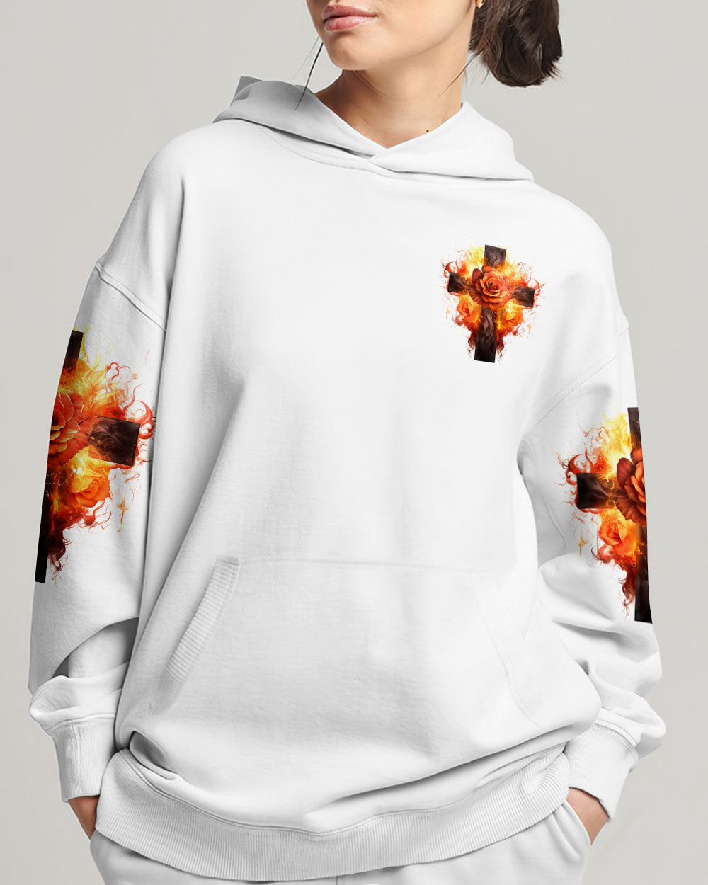 I Am The Storm Rose Cross Women's All Over Print Shirt - Tlnz1907234, easychoo.com