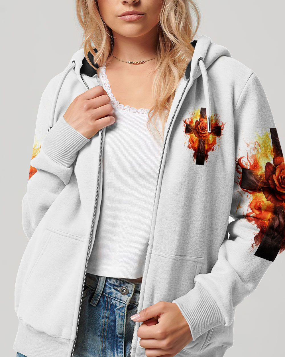 I Am The Storm Rose Cross Women's All Over Print Shirt - Tlnz1907234, easychoo.com