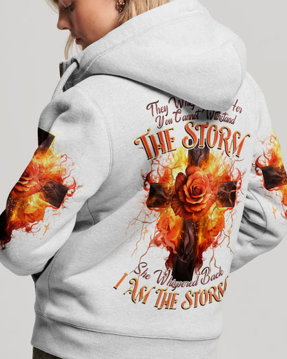 I Am The Storm Rose Cross Women's All Over Print Shirt - Tlnz1907234, easychoo.com