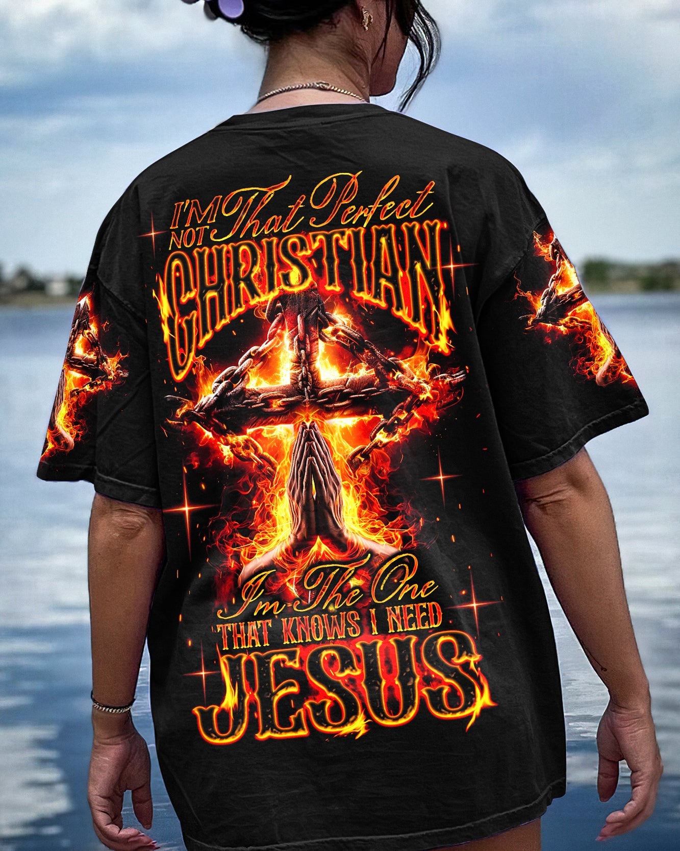 I'm Not That Perfect Christian Women's All Over Print Shirt - Ty040723, easychoo.com