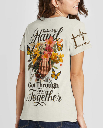 Take My Hand Women's All Over Print Shirt - Ty0607231, easychoo.com