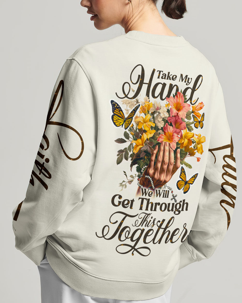 Take My Hand Women's All Over Print Shirt - Ty0607231, easychoo.com