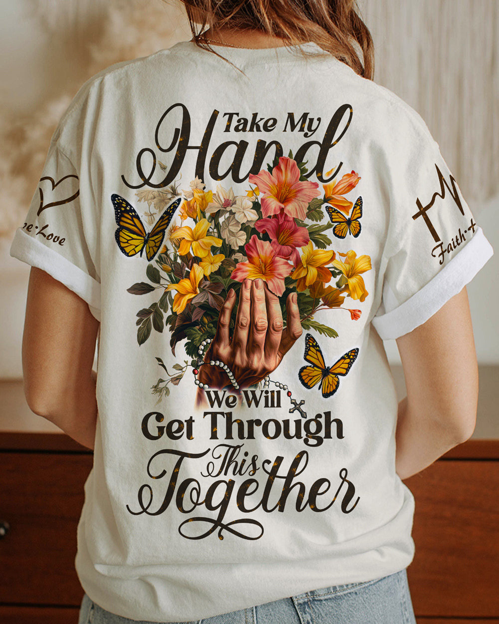 Take My Hand Women's All Over Print Shirt - Ty0607231, easychoo.com