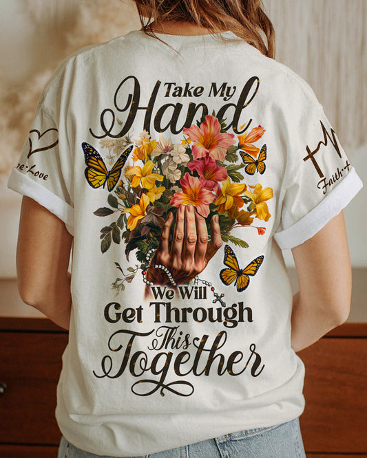 Take My Hand Women's All Over Print Shirt - Ty0607231, easychoo.com