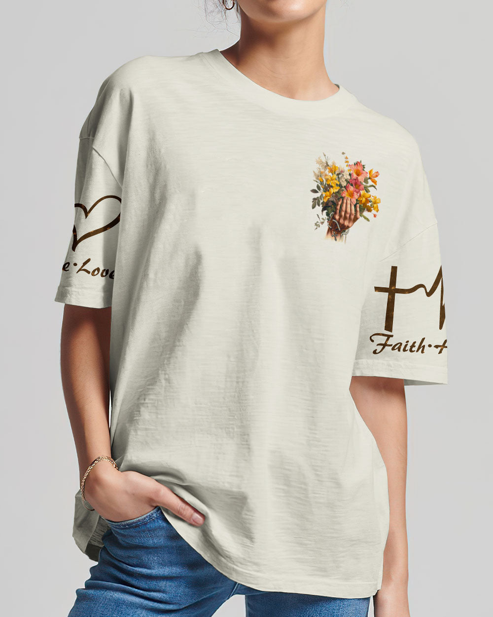 Take My Hand Women's All Over Print Shirt - Ty0607231, easychoo.com