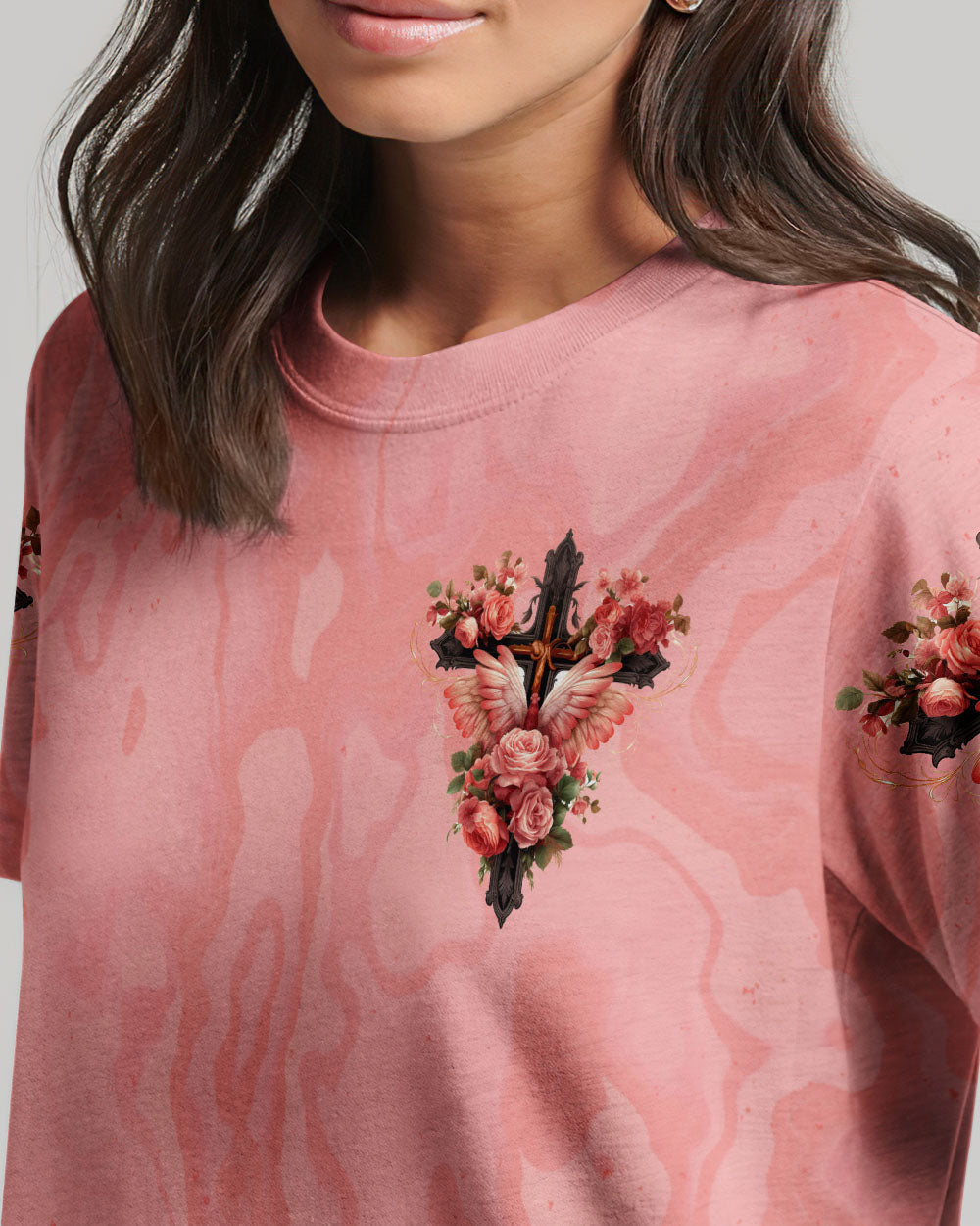 Loved By A Perfect God Women's All Over Print Shirt - Tytm0307231, easychoo.com