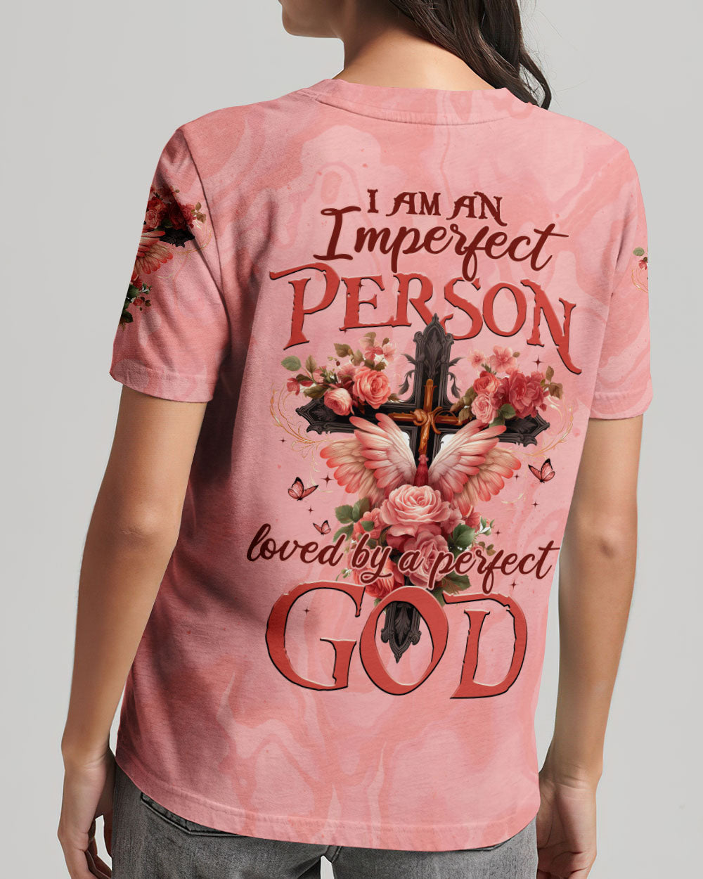 Loved By A Perfect God Women's All Over Print Shirt - Tytm0307231, easychoo.com