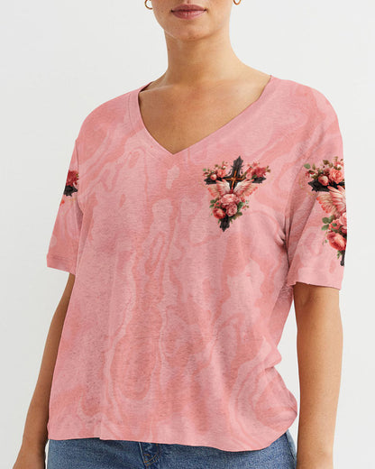 Loved By A Perfect God Women's All Over Print Shirt - Tytm0307231, easychoo.com