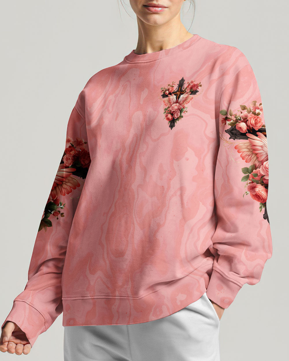 Loved By A Perfect God Women's All Over Print Shirt - Tytm0307231, easychoo.com