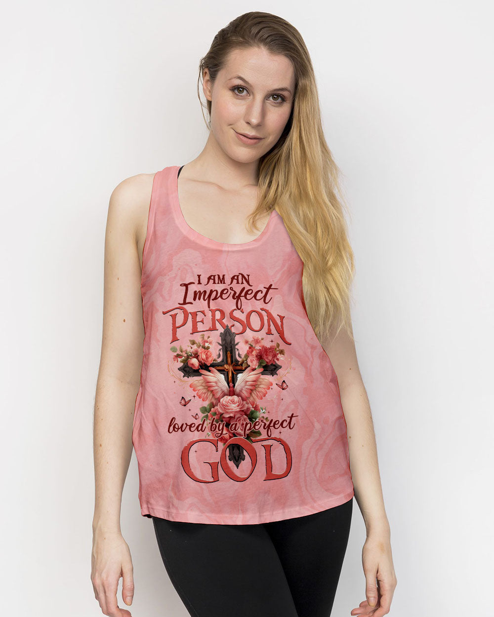 Loved By A Perfect God Women's All Over Print Shirt - Tytm0307231, easychoo.com