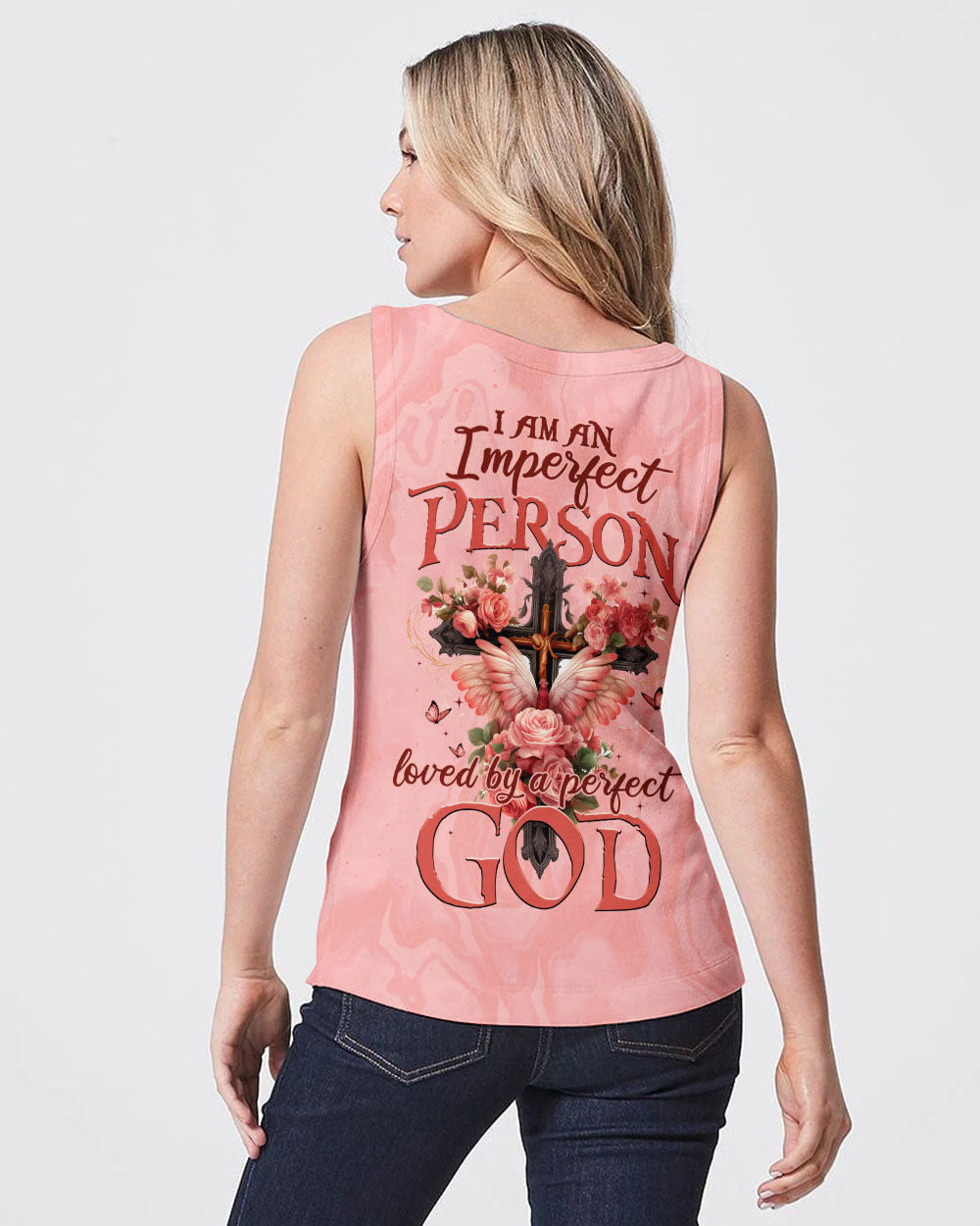 Loved By A Perfect God Women's All Over Print Shirt - Tytm0307231, easychoo.com
