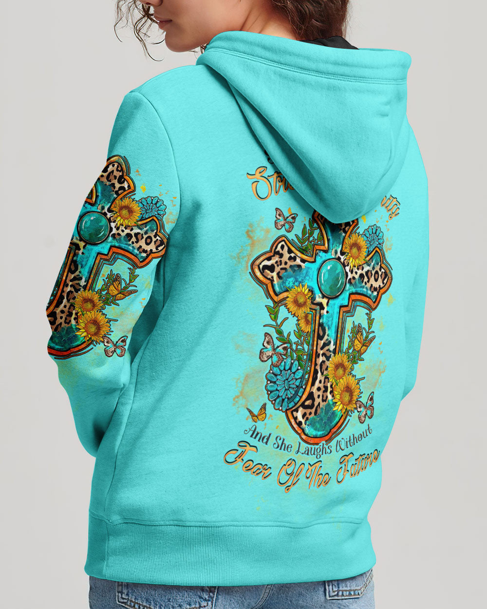 She Is Clothed With Strength Women's All Over Print Shirt - Tlnz2209231, easychoo.com