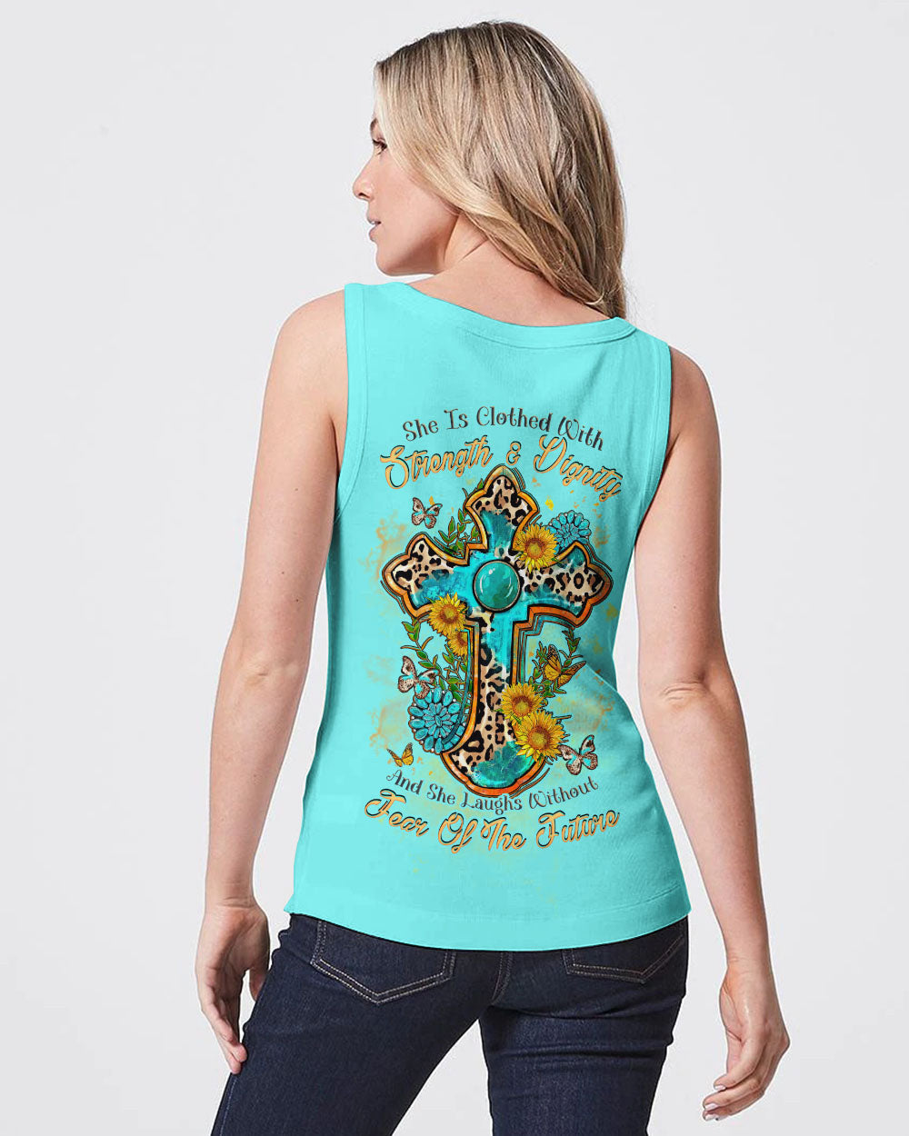 She Is Clothed With Strength Women's All Over Print Shirt - Tlnz2209231, easychoo.com