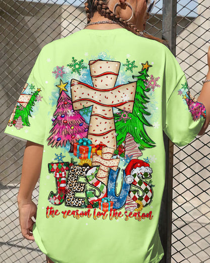 Jesus The Reason Christmas Women's All Over Print Shirt - Tltr2410236, easychoo.com
