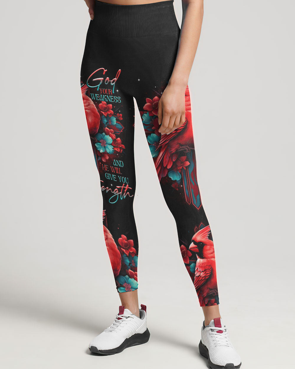 Give God Your Weakness Cardinal Bird Women's All Over Print Shirt - Tltr1707231, easychoo.com