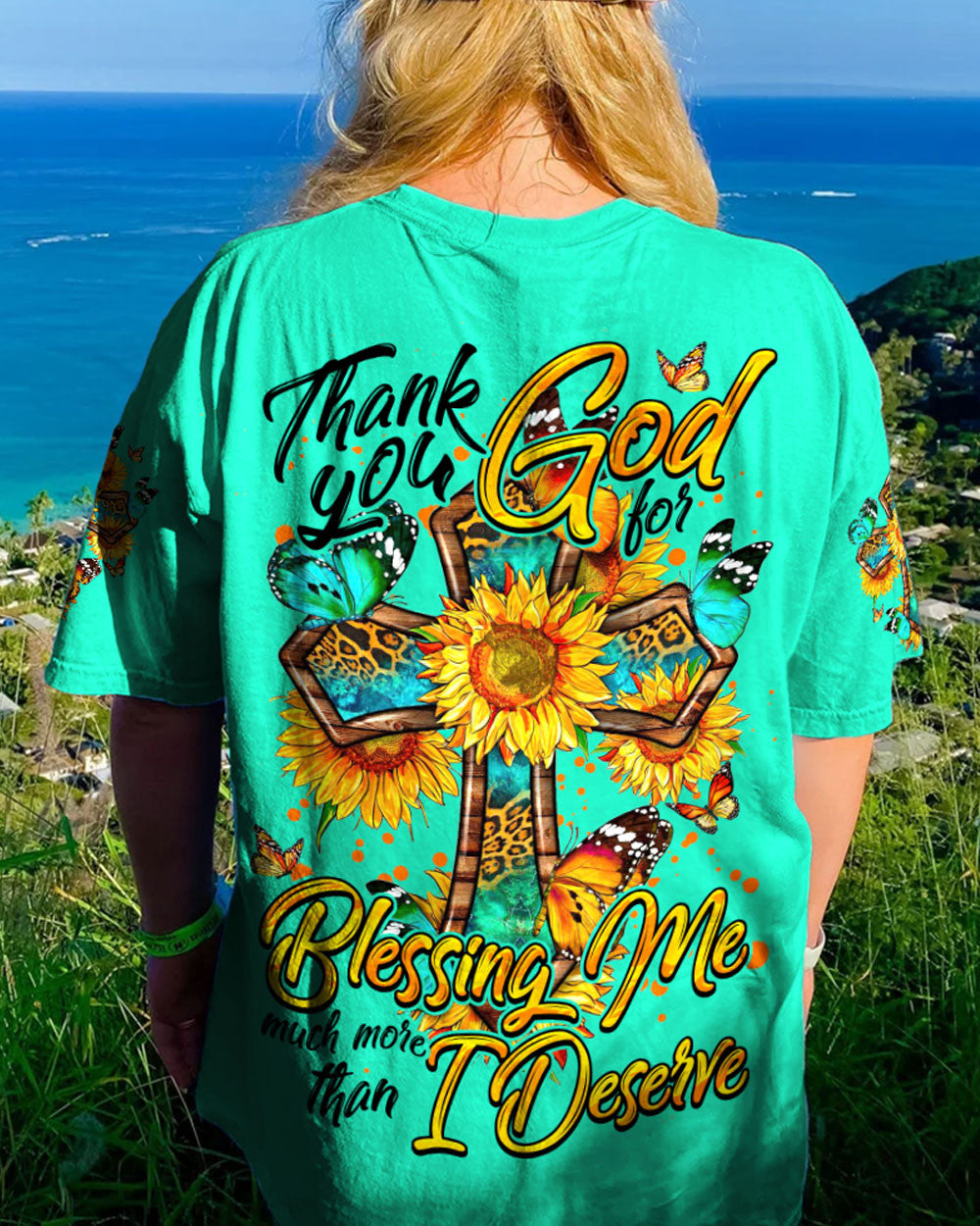Thank You God For Blessing Me Women's All Over Print Shirt - Tytm0407232, easychoo.com