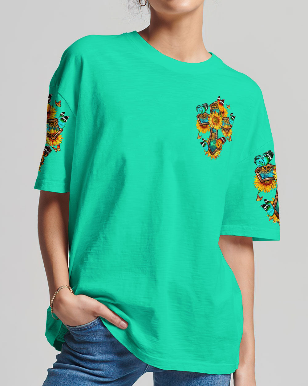 Thank You God For Blessing Me Women's All Over Print Shirt - Tytm0407232, easychoo.com