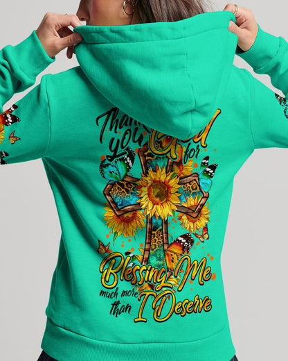 Thank You God For Blessing Me Women's All Over Print Shirt - Tytm0407232, easychoo.com