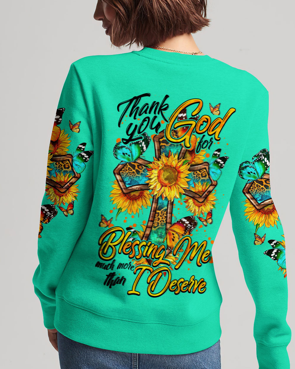 Thank You God For Blessing Me Women's All Over Print Shirt - Tytm0407232, easychoo.com