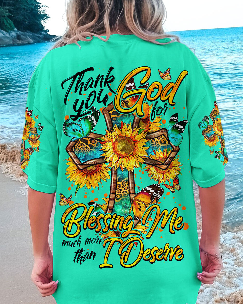 Thank You God For Blessing Me Women's All Over Print Shirt - Tytm0407232, easychoo.com