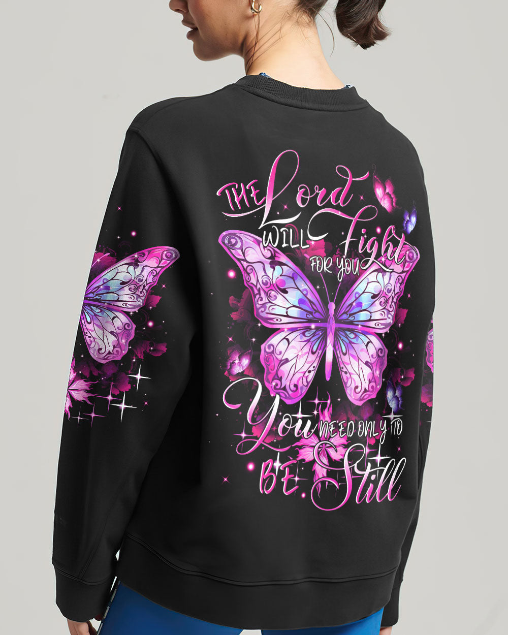 The Lord Will Fight For You Butterfly Women's All Over Print Shirt - Tytm2909233, easychoo.com