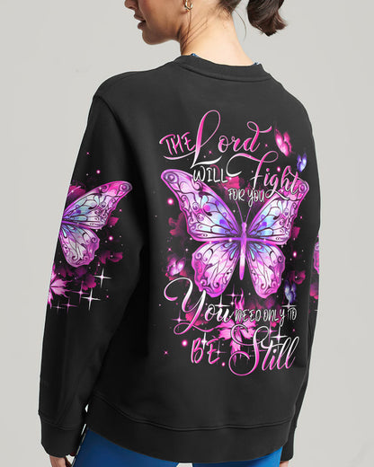 The Lord Will Fight For You Butterfly Women's All Over Print Shirt - Tytm2909233, easychoo.com