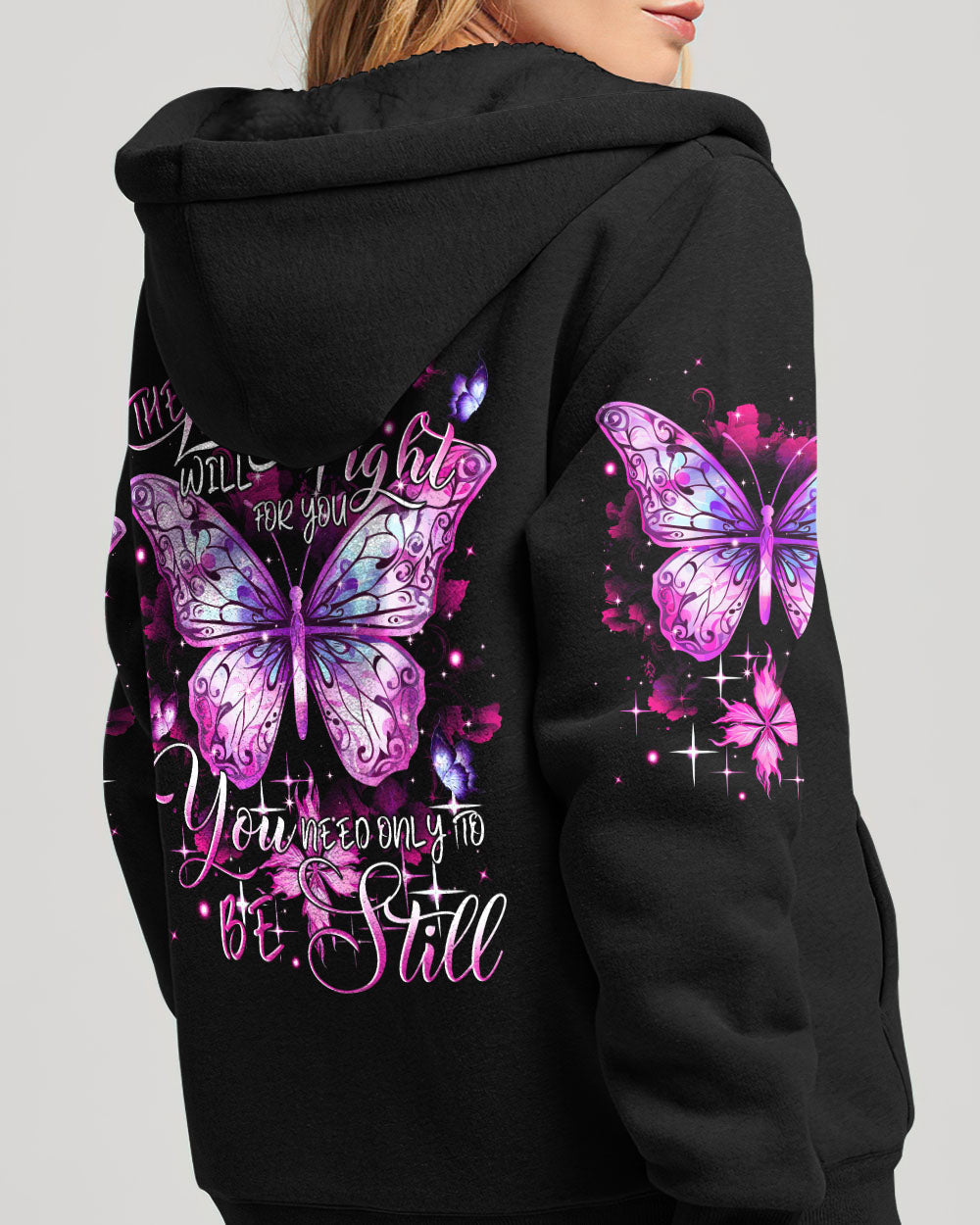 The Lord Will Fight For You Butterfly Women's All Over Print Shirt - Tytm2909233, easychoo.com