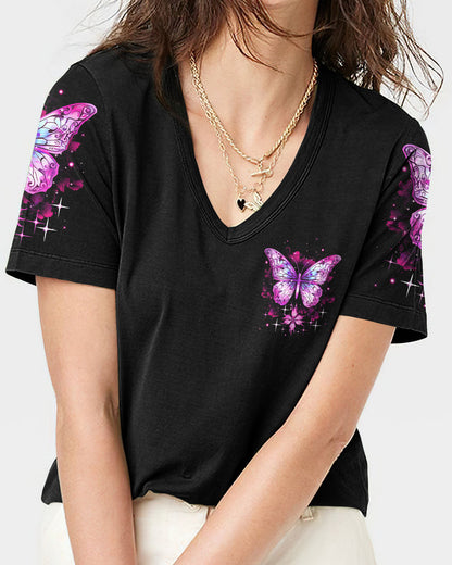 The Lord Will Fight For You Butterfly Women's All Over Print Shirt - Tytm2909233, easychoo.com