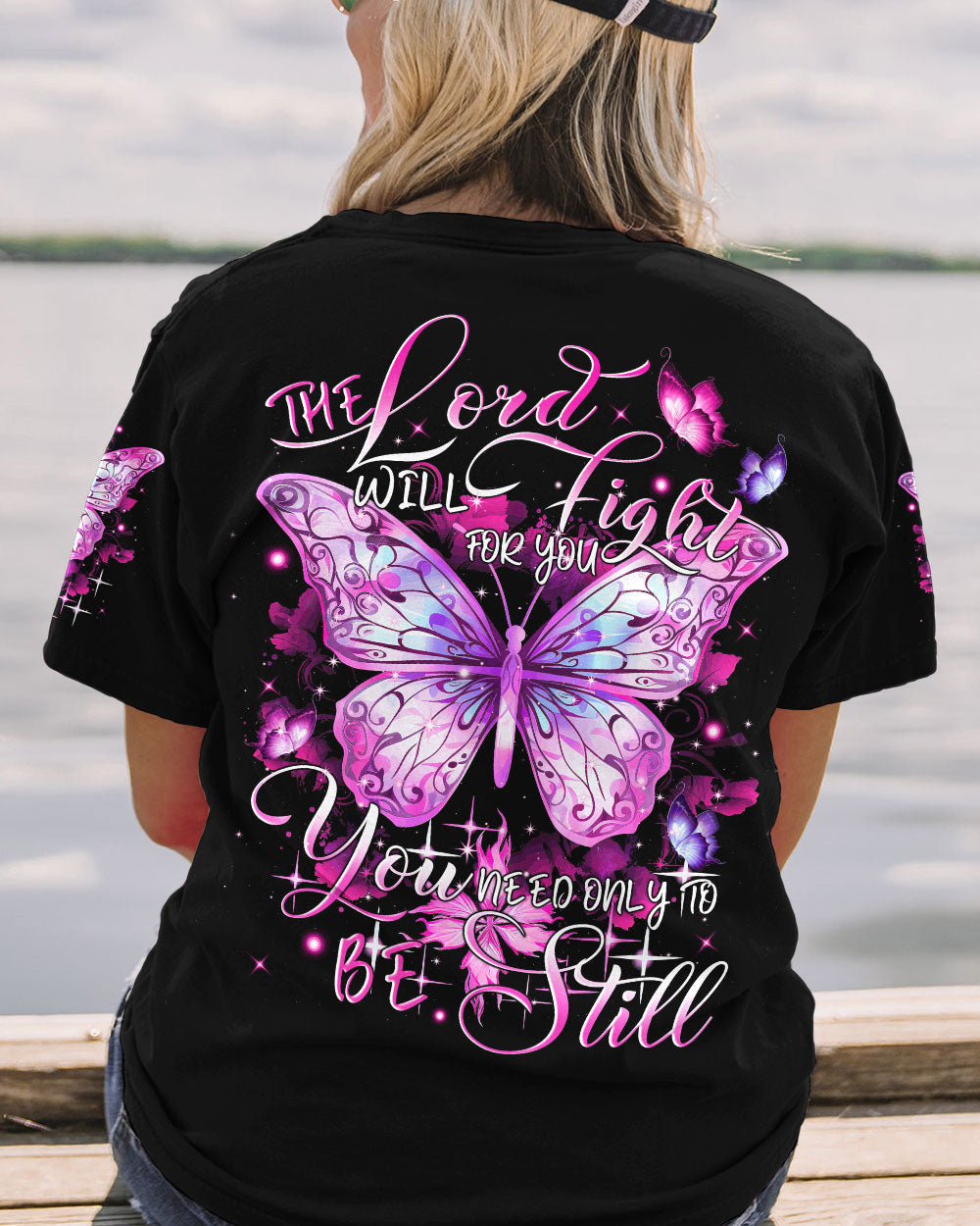 The Lord Will Fight For You Butterfly Women's All Over Print Shirt - Tytm2909233, easychoo.com
