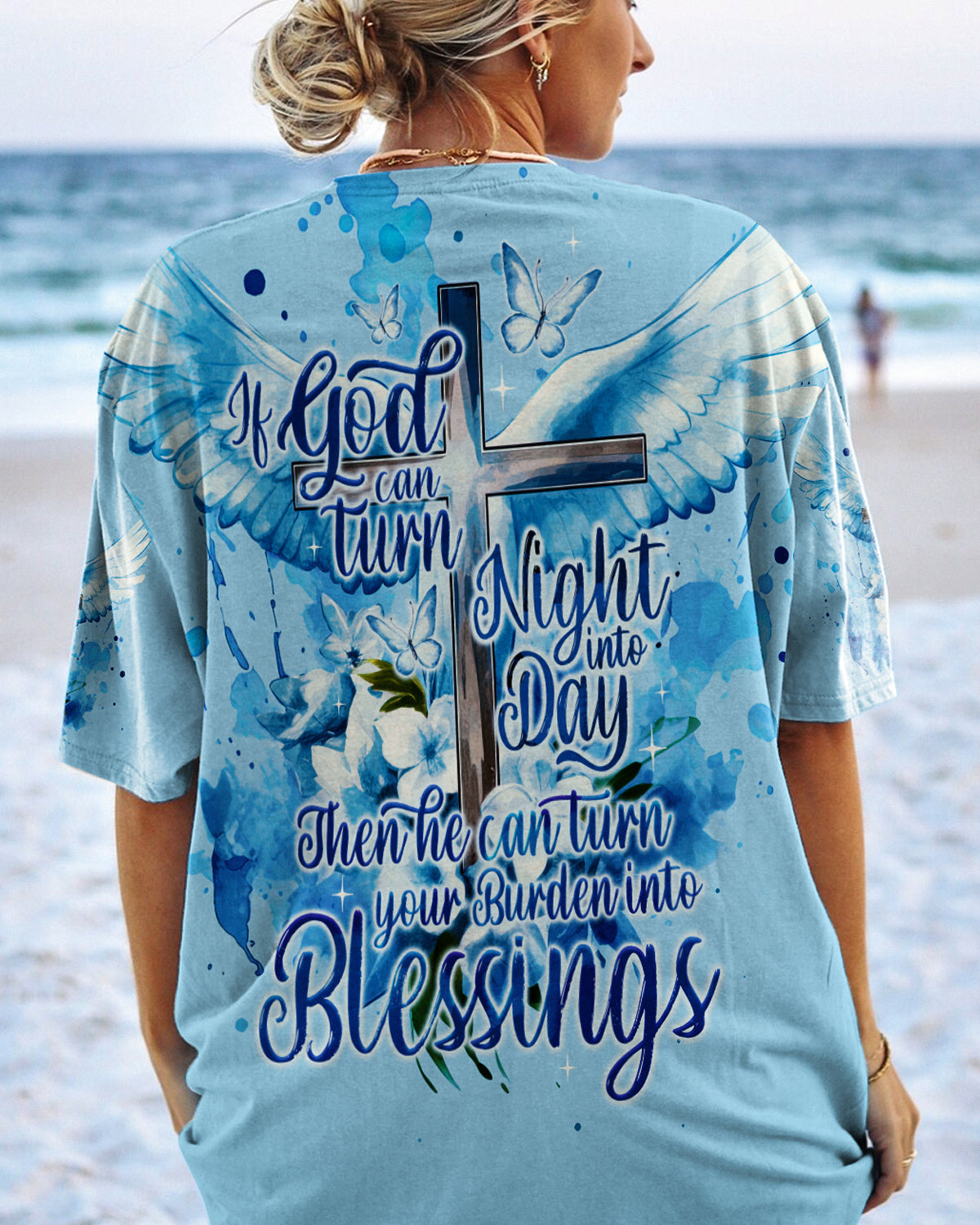 Turn Burden Into Blessings Women's All Over Print Shirt - Ty0709233, easychoo.com