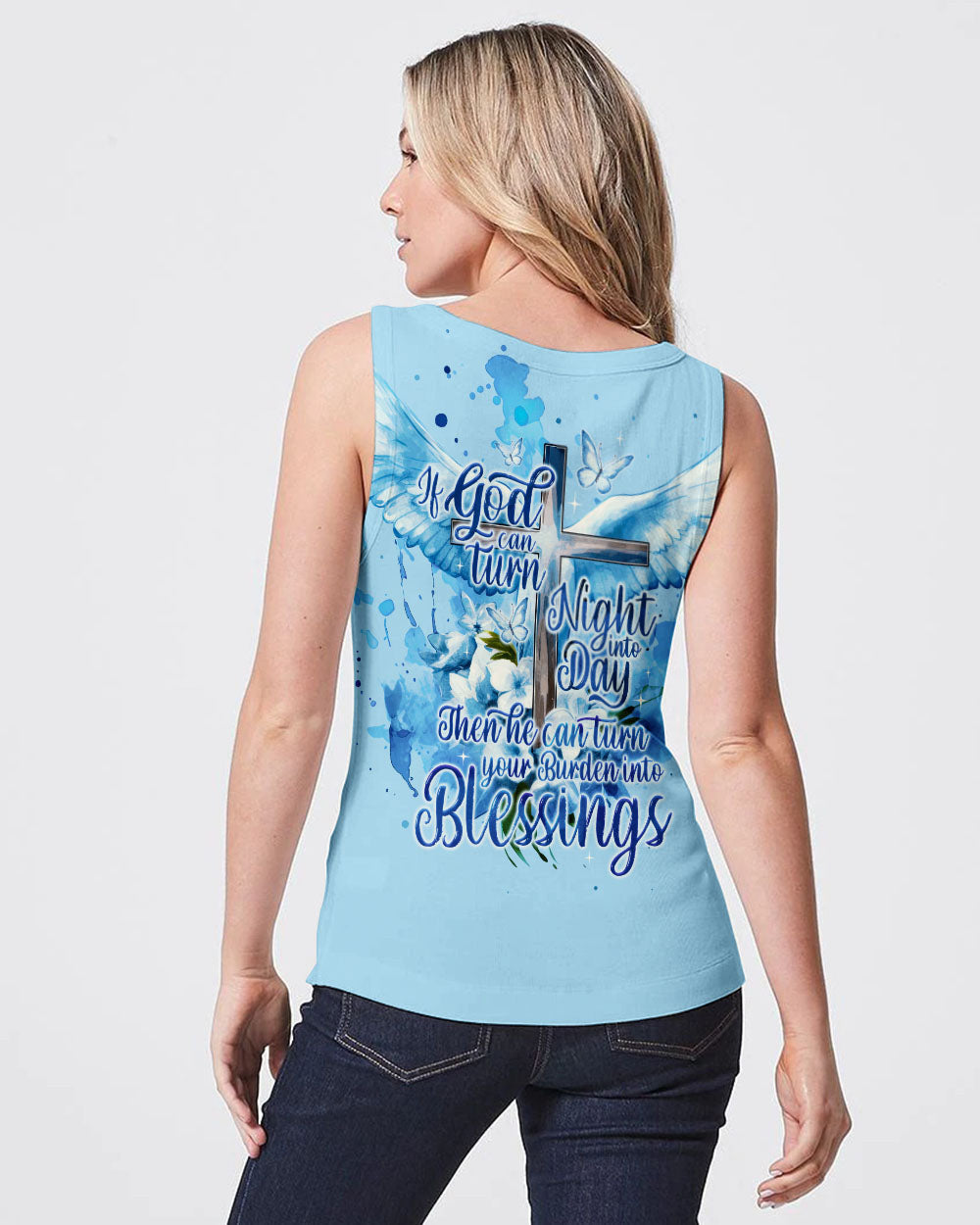 Turn Burden Into Blessings Women's All Over Print Shirt - Ty0709233, easychoo.com