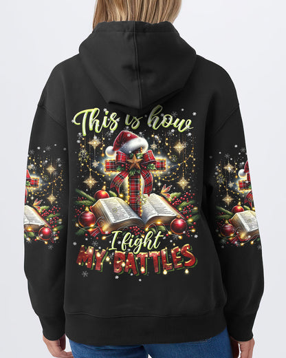 I Fight My Battles Christmas Women's All Over Print Shirt - Tltr2010233, easychoo.com