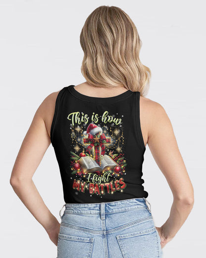 I Fight My Battles Christmas Women's All Over Print Shirt - Tltr2010233, easychoo.com