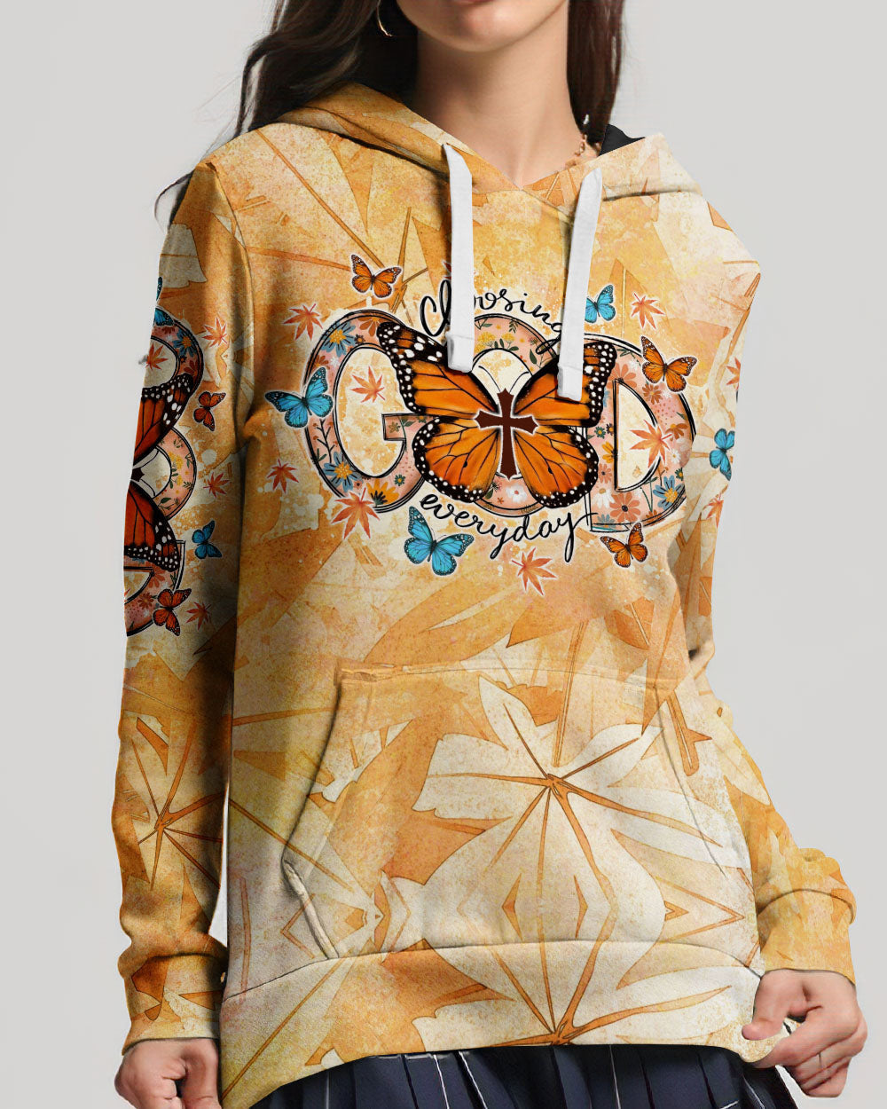 Choosing God Everyday Butterfly Women's All Over Print Shirt - Tlno1307234, easychoo.com