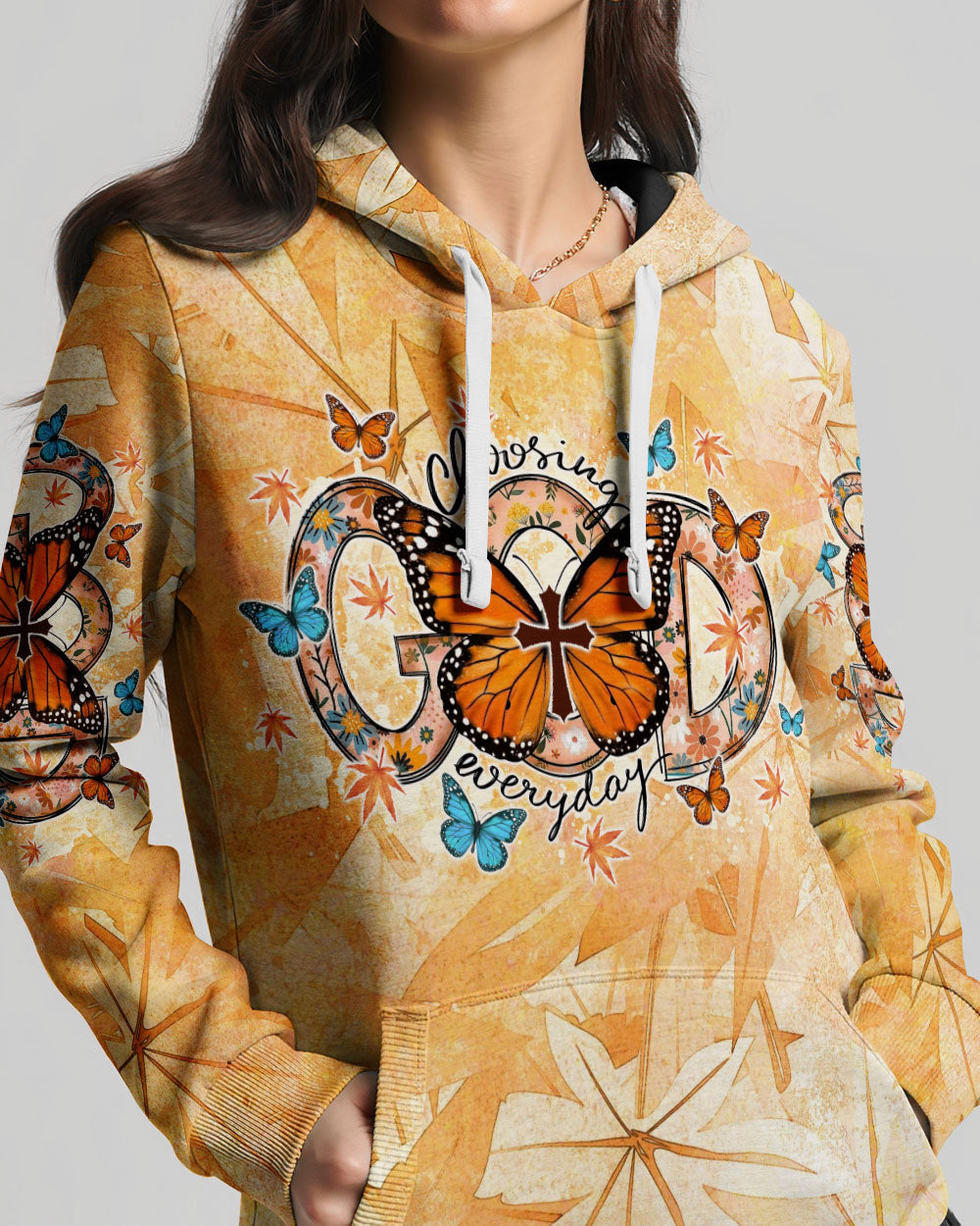 Choosing God Everyday Butterfly Women's All Over Print Shirt - Tlno1307234, easychoo.com