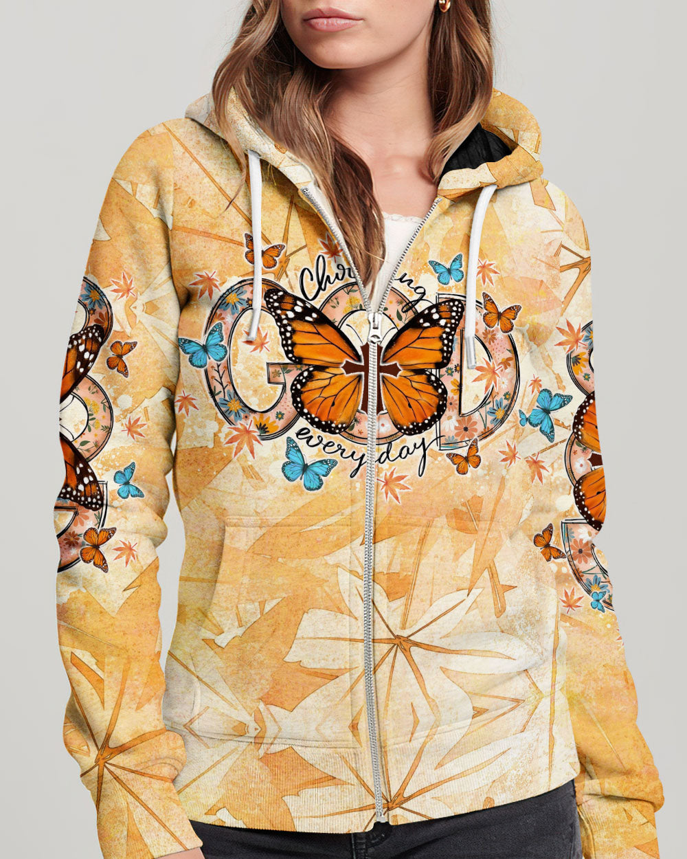 Choosing God Everyday Butterfly Women's All Over Print Shirt - Tlno1307234, easychoo.com