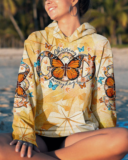 Choosing God Everyday Butterfly Women's All Over Print Shirt - Tlno1307234, easychoo.com