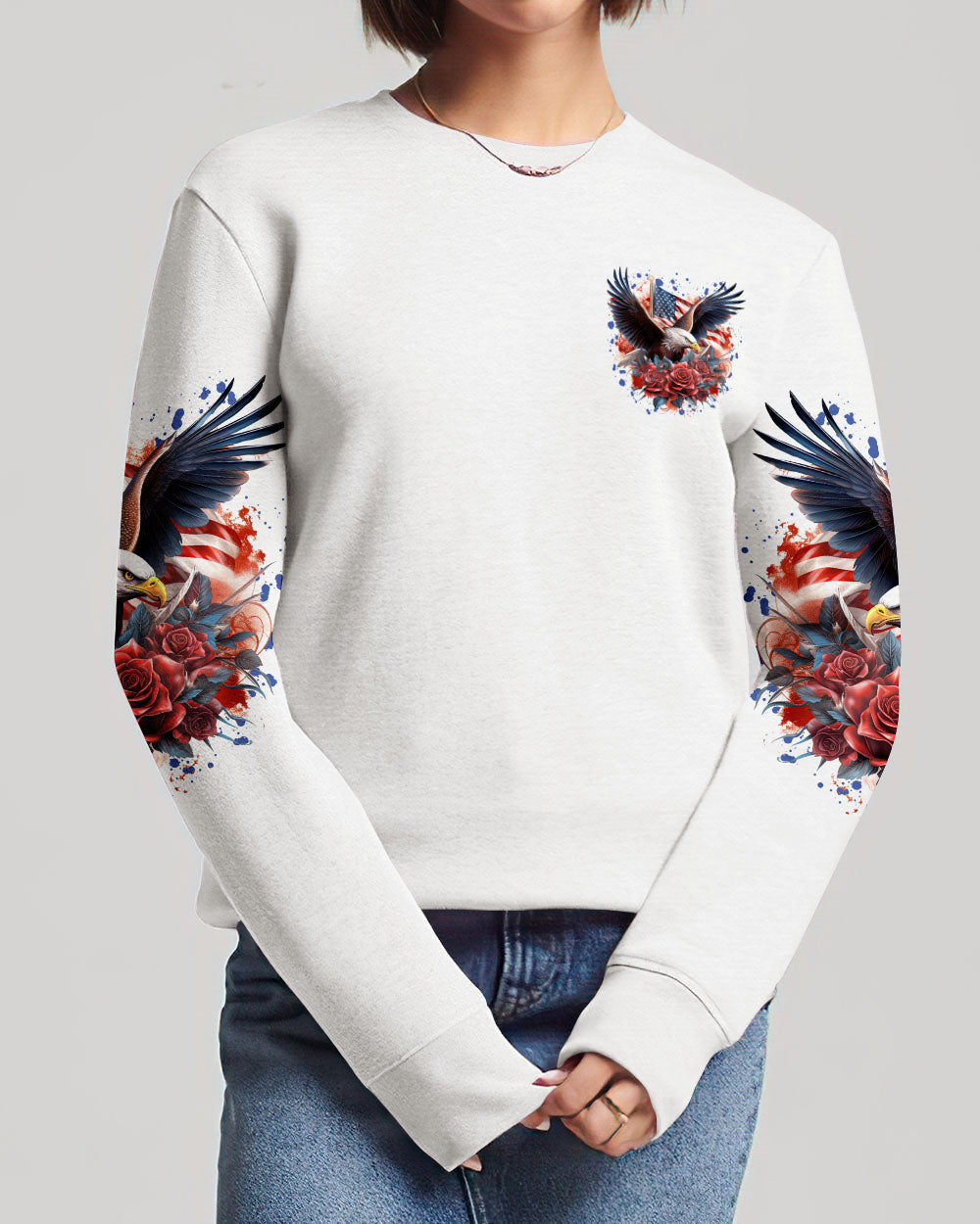 Free In Christ Eagle Women's All Over Print Shirt - Tlnt1807232, easychoo.com