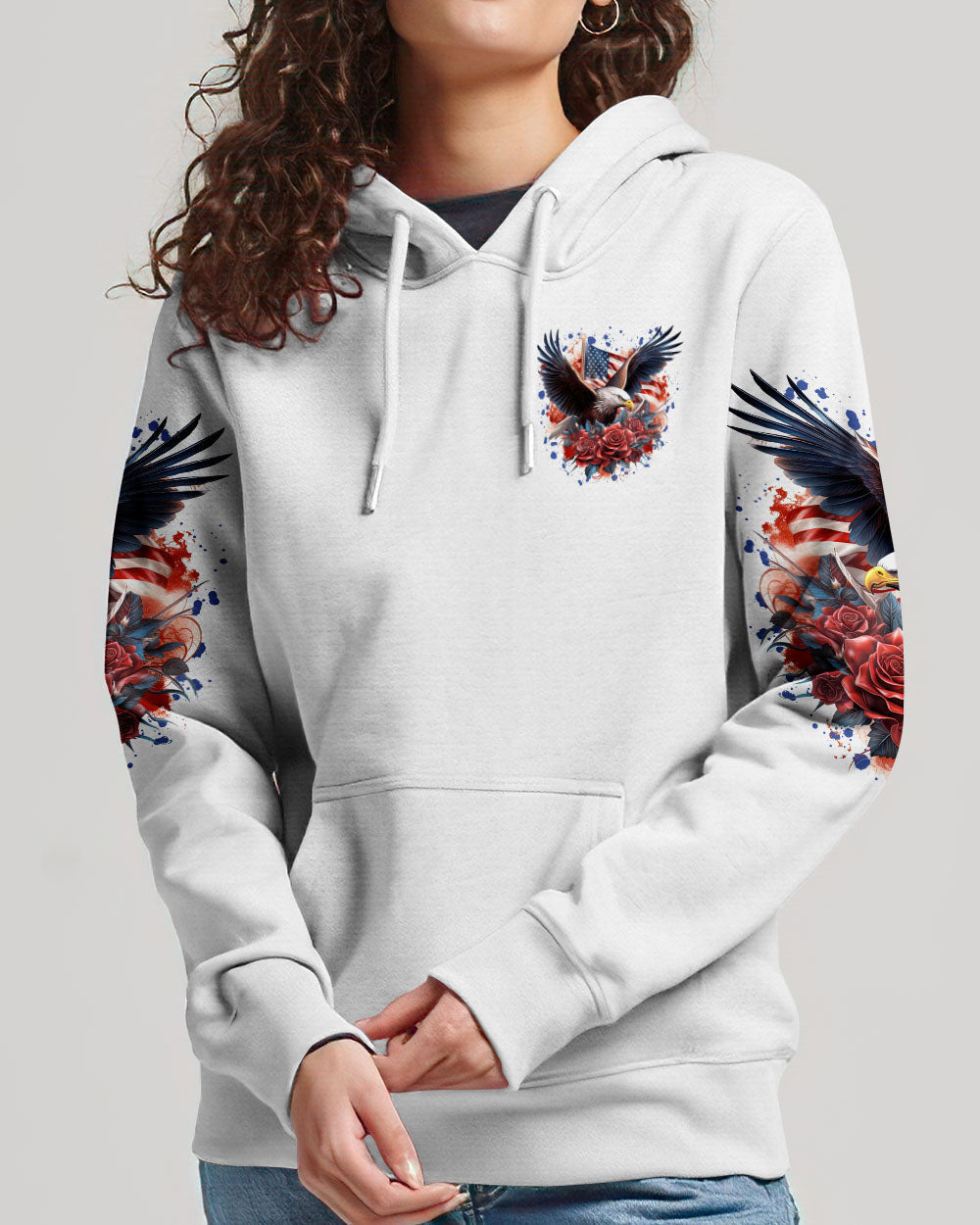 Free In Christ Eagle Women's All Over Print Shirt - Tlnt1807232, easychoo.com