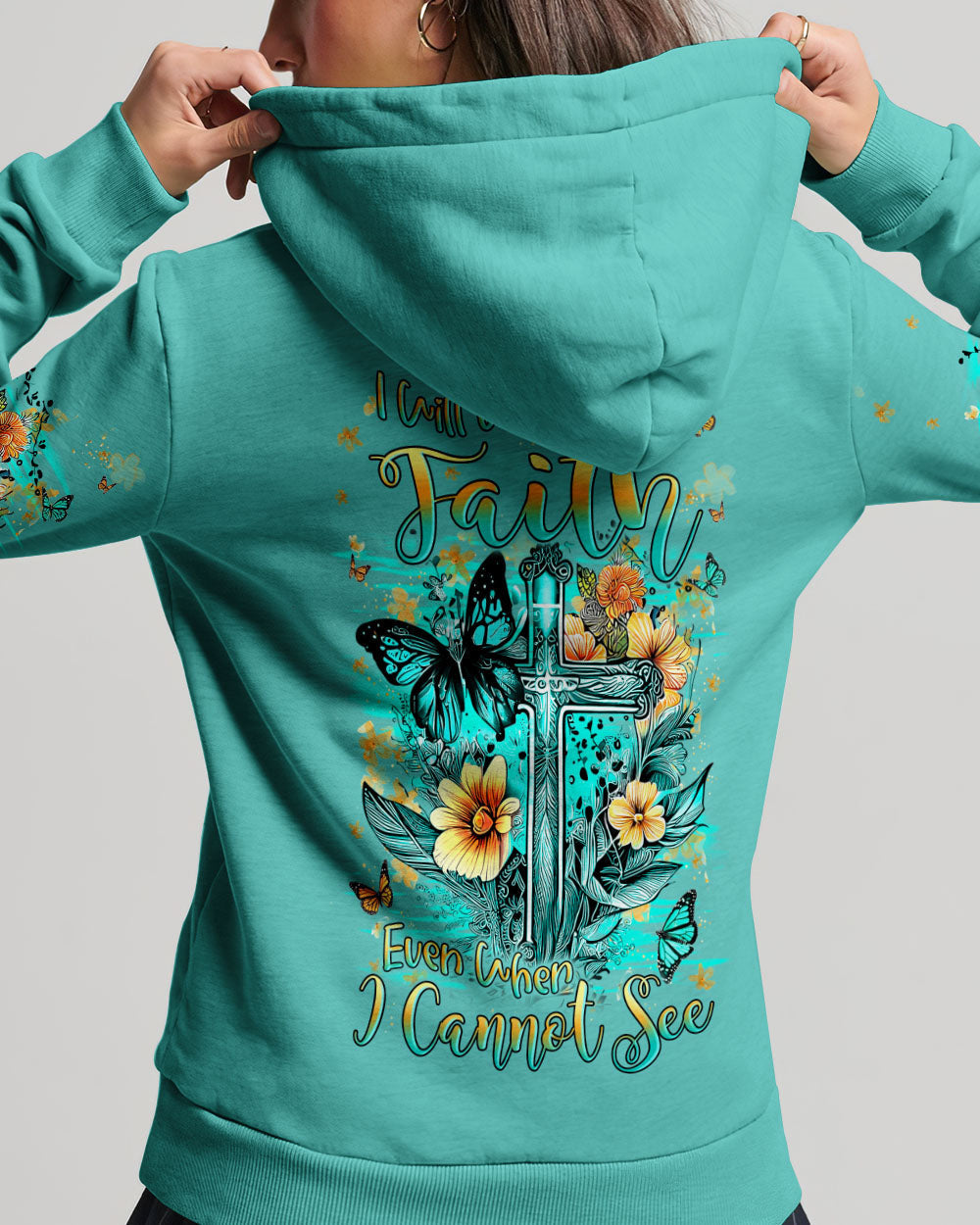 I Will Walk By Faith Even When I Cannot See Women's All Over Print Shirt - Yhln0609232, easychoo.com