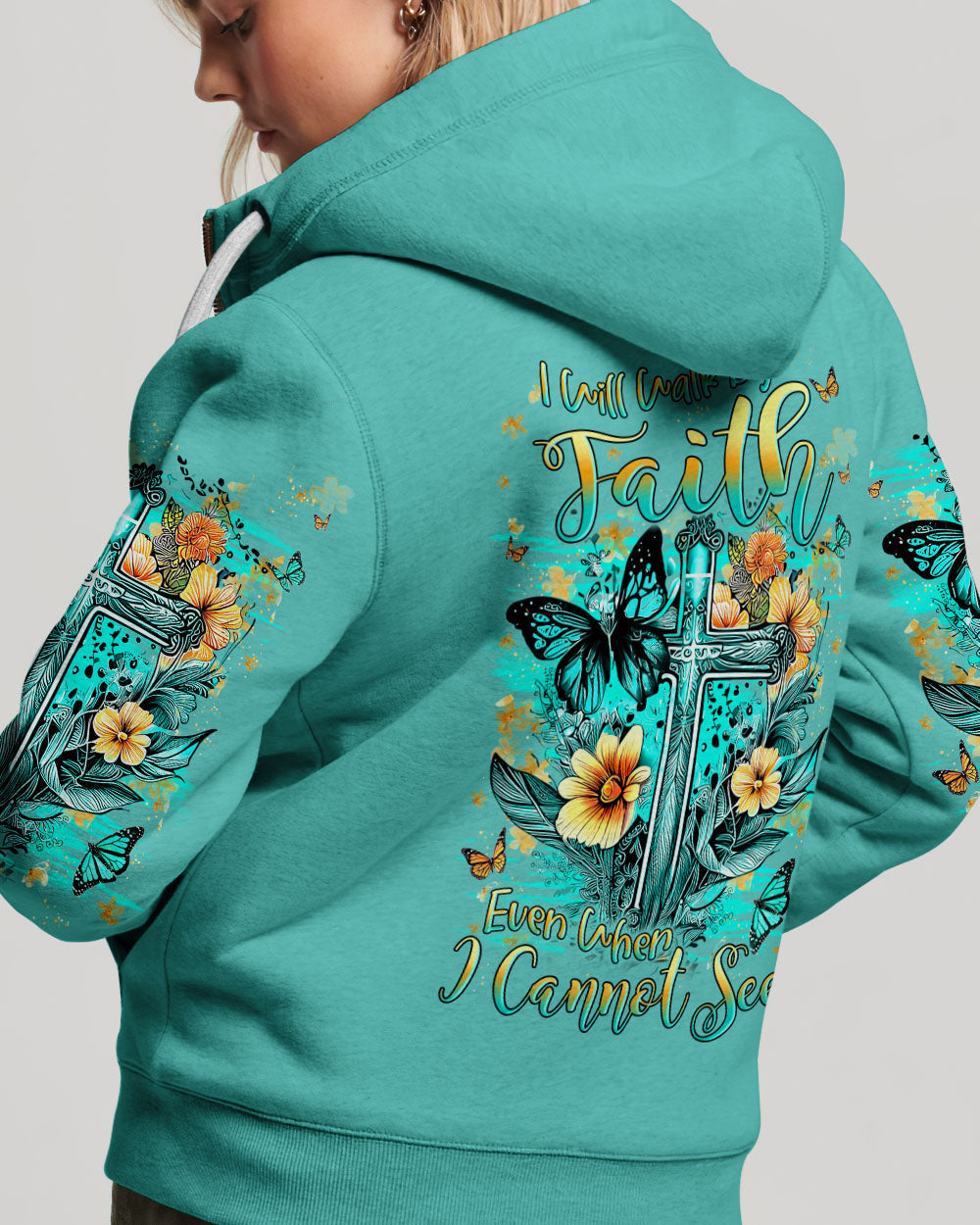 I Will Walk By Faith Even When I Cannot See Women's All Over Print Shirt - Yhln0609232, easychoo.com