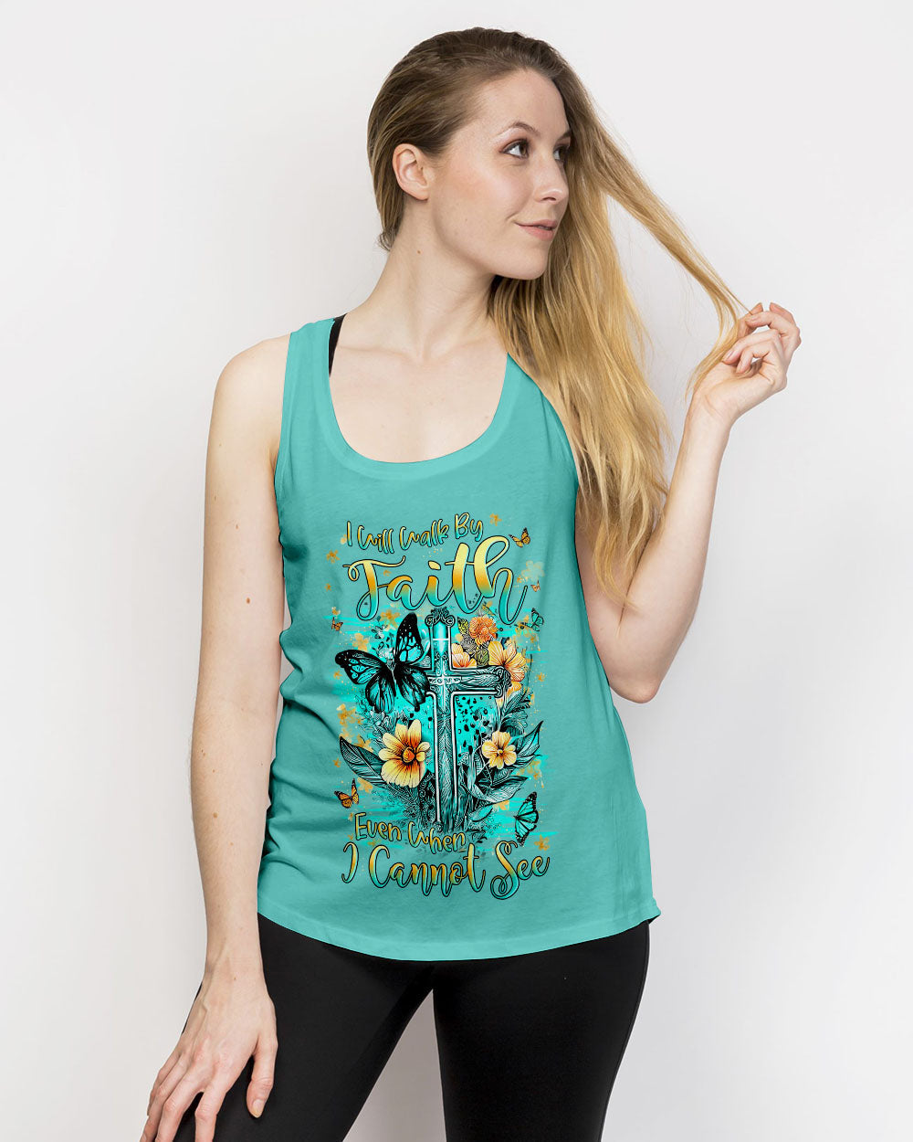 I Will Walk By Faith Even When I Cannot See Women's All Over Print Shirt - Yhln0609232, easychoo.com