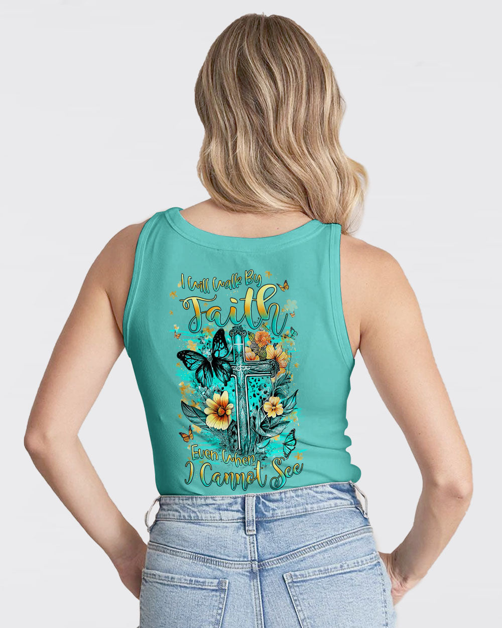 I Will Walk By Faith Even When I Cannot See Women's All Over Print Shirt - Yhln0609232, easychoo.com