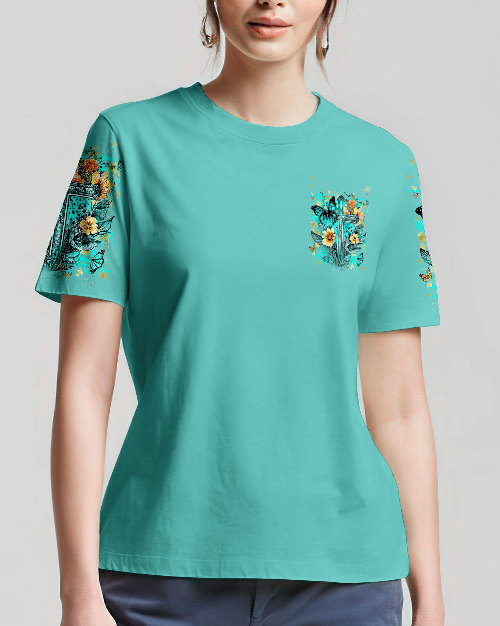 I Will Walk By Faith Even When I Cannot See Women's All Over Print Shirt - Yhln0609232, easychoo.com