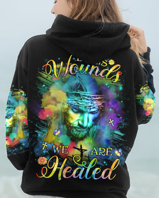 By His Wounds We Are Healed Women's All Over Print Shirt - Yhlh2909233, easychoo.com
