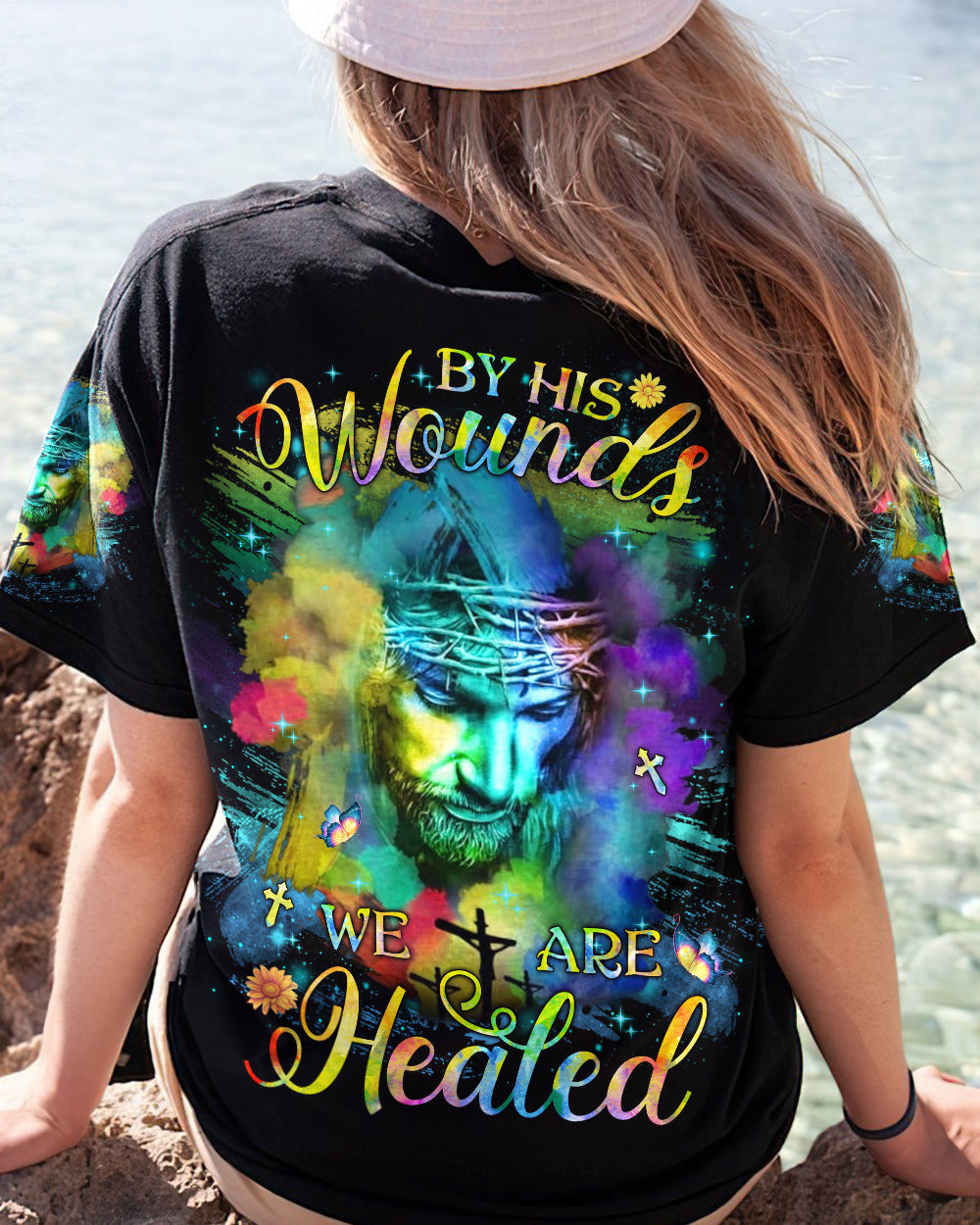 By His Wounds We Are Healed Women's All Over Print Shirt - Yhlh2909233, easychoo.com