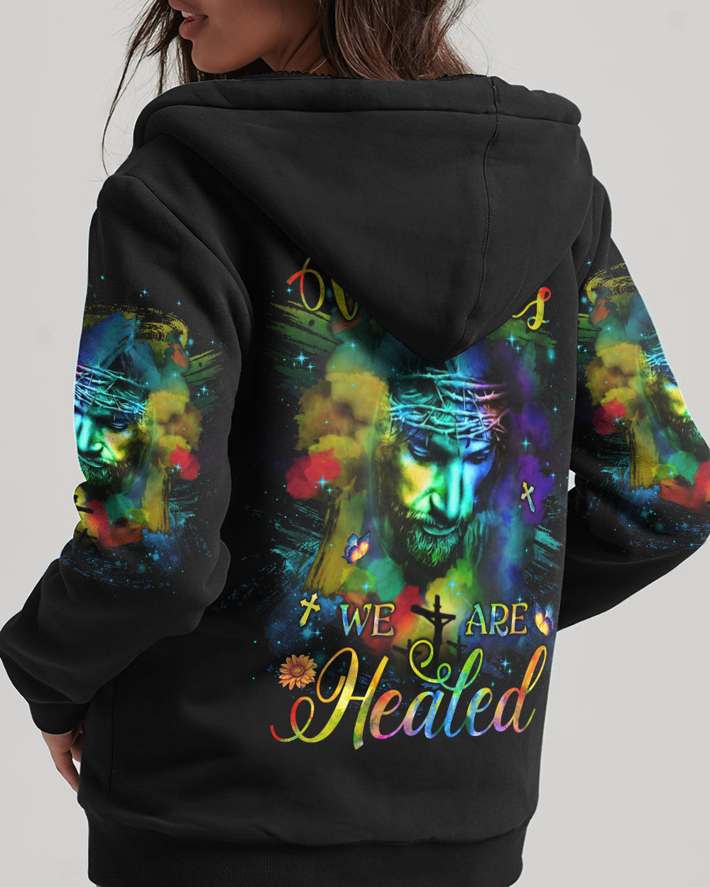 By His Wounds We Are Healed Women's All Over Print Shirt - Yhlh2909233, easychoo.com